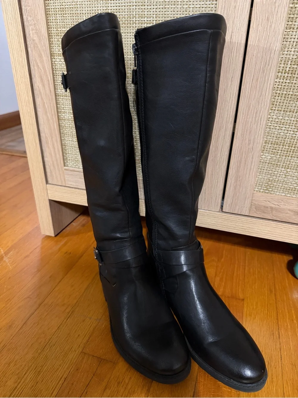 BareTraps Black Over-the-Knee Riding Boots